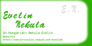 evelin nekula business card